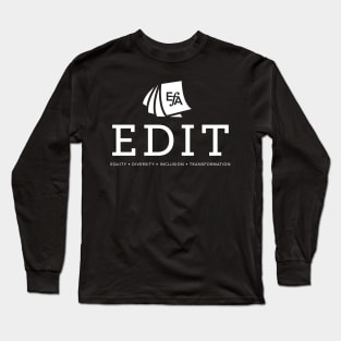 EFAs EDIT Committee Logo in white Long Sleeve T-Shirt